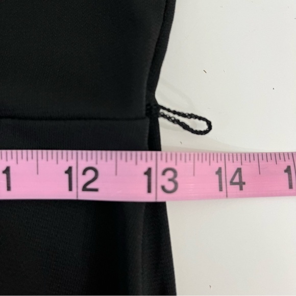 Ann Taylor Loft Black V Neck Button Short Sleeve A Line Dress - Picture 15 of 16